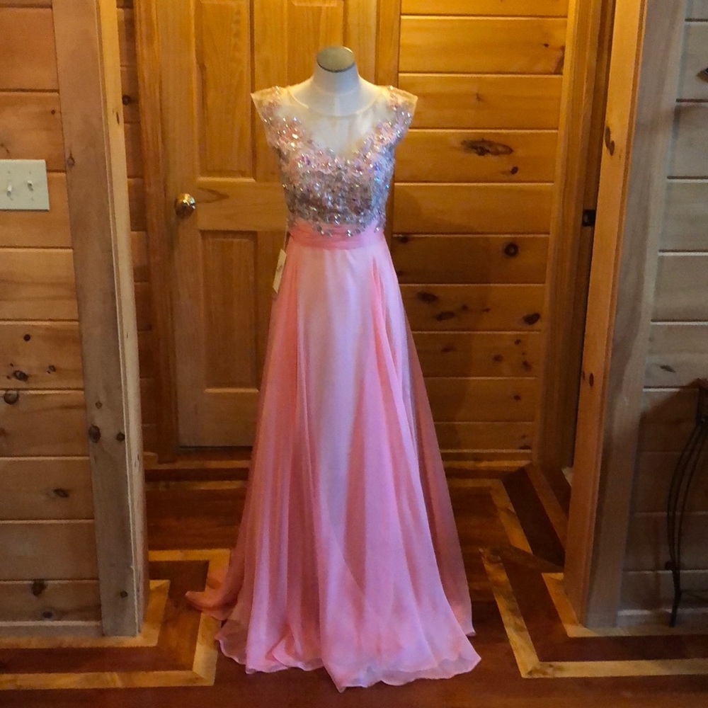 Pink Sequin Prom/Formal Dress